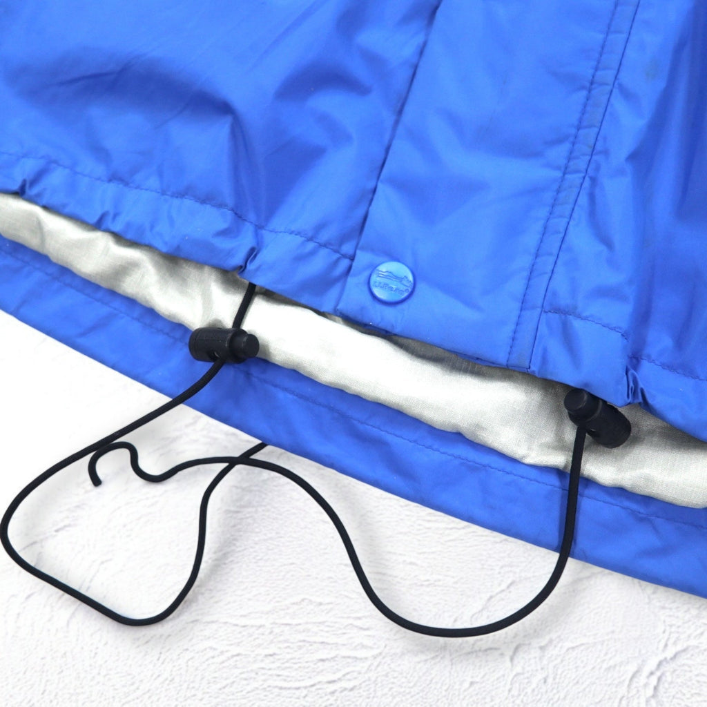 L.L.Bean anni '90 GORE-TEX Shell Mountain Parka Rain Parka XL Blu Nylon Impermeabile Fodera in mesh Coulisse 2448