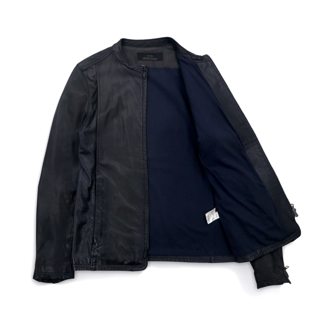 shama ダブルジップ シングル ライダースジャケット M ブラック 牛革 レザー SMNU-SR1 日本製