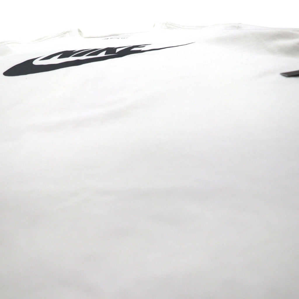 NIKE スウォッシュロゴ プリント Tシャツ XL ホワイト コットン AR5005-101 未使用品