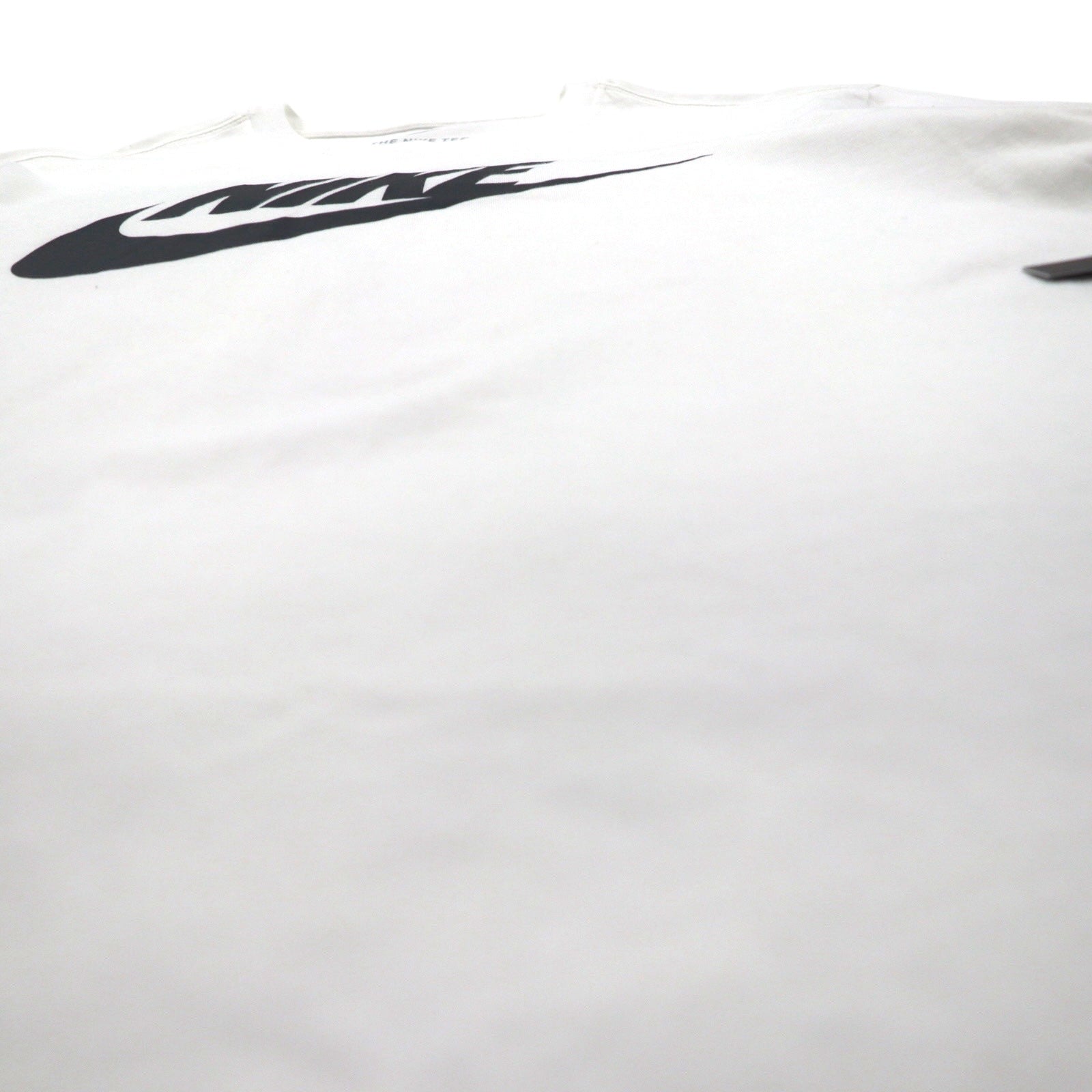 NIKE スウォッシュロゴ プリント Tシャツ XL ホワイト コットン AR5005-101 未使用品