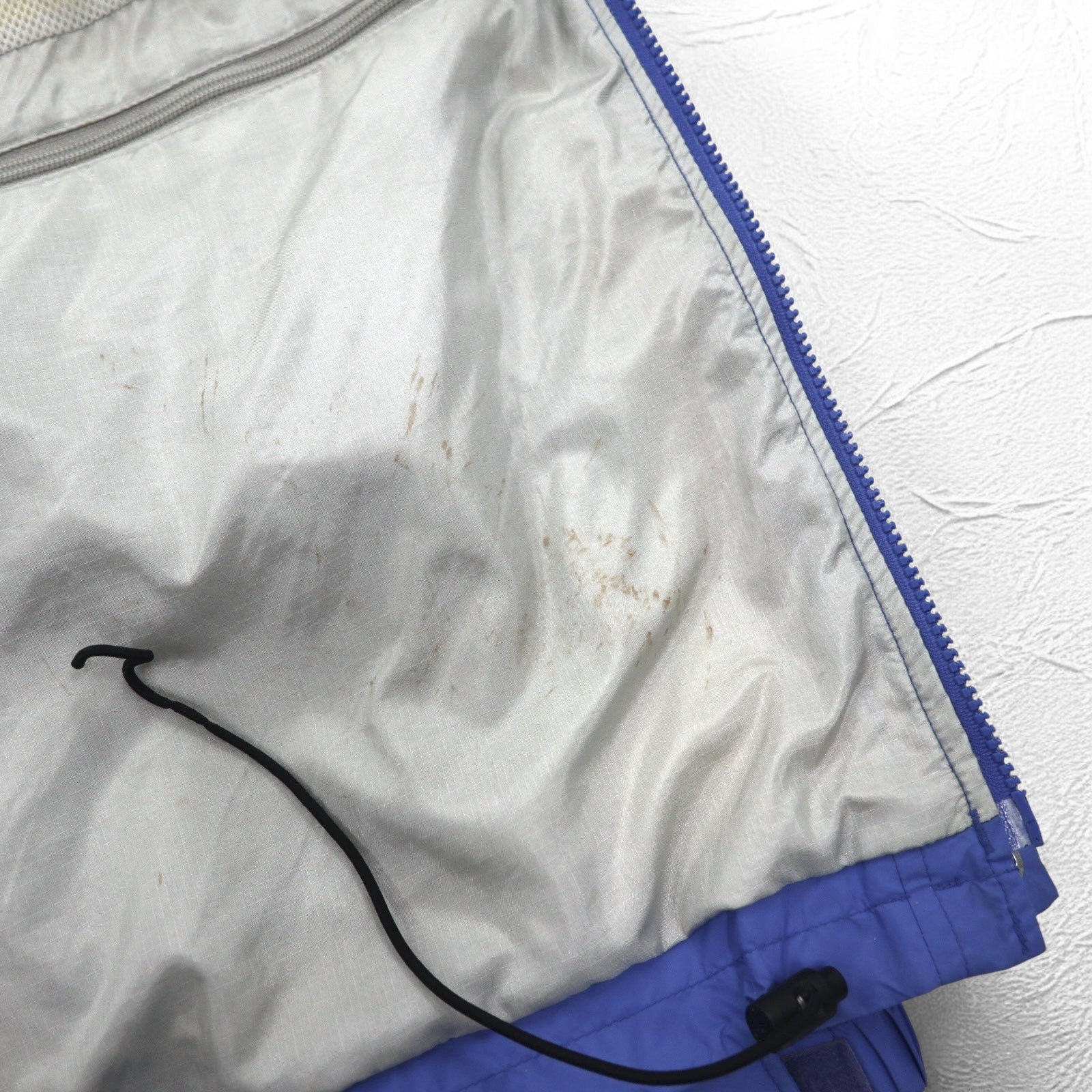 L.L.Bean anni '90 GORE-TEX Shell Mountain Parka Rain Parka XL Blu Nylon Impermeabile Fodera in mesh Coulisse 2448