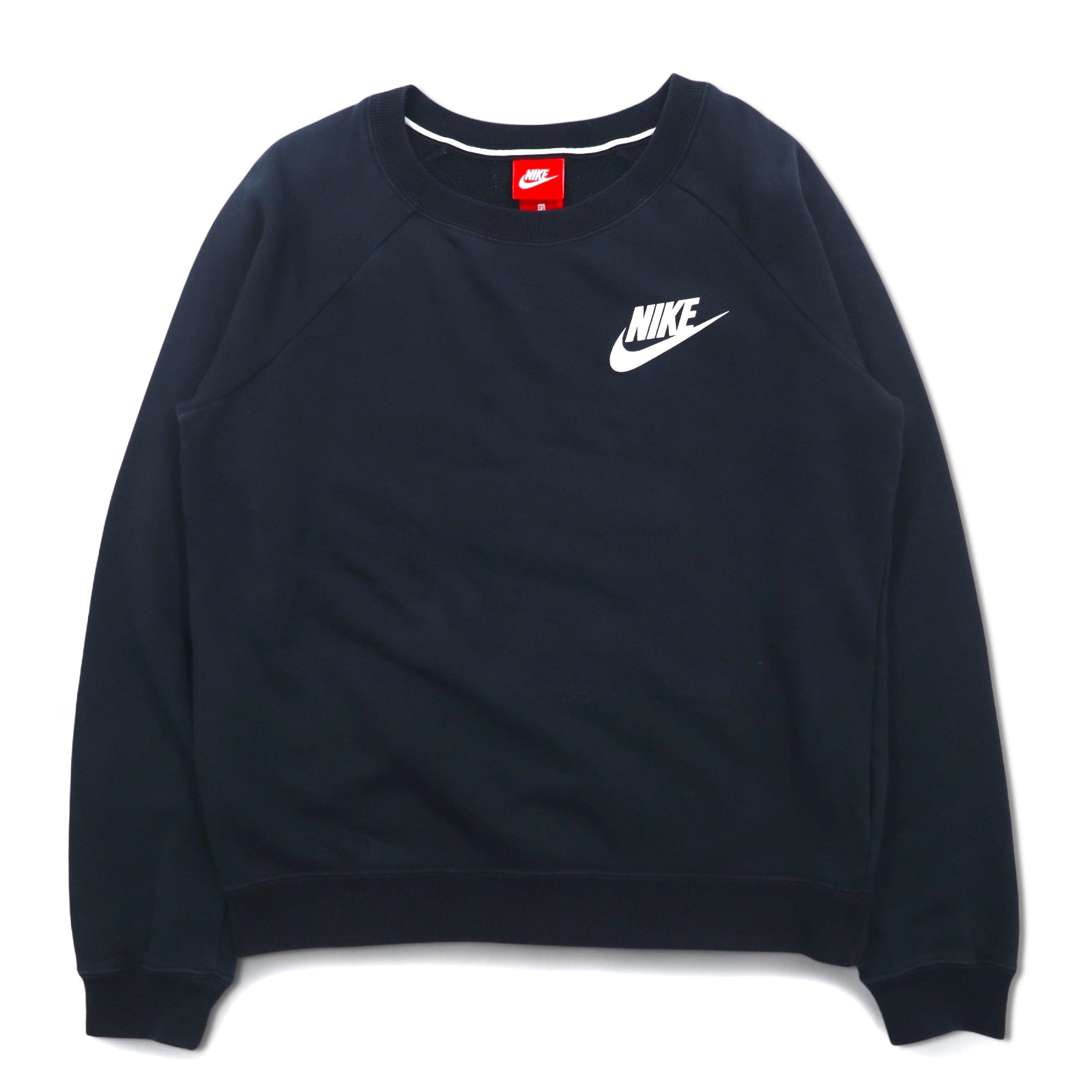 NIKE Felpa girocollo XS Nera Cotone Rally Crew Sweatshirt AJ7360-010
