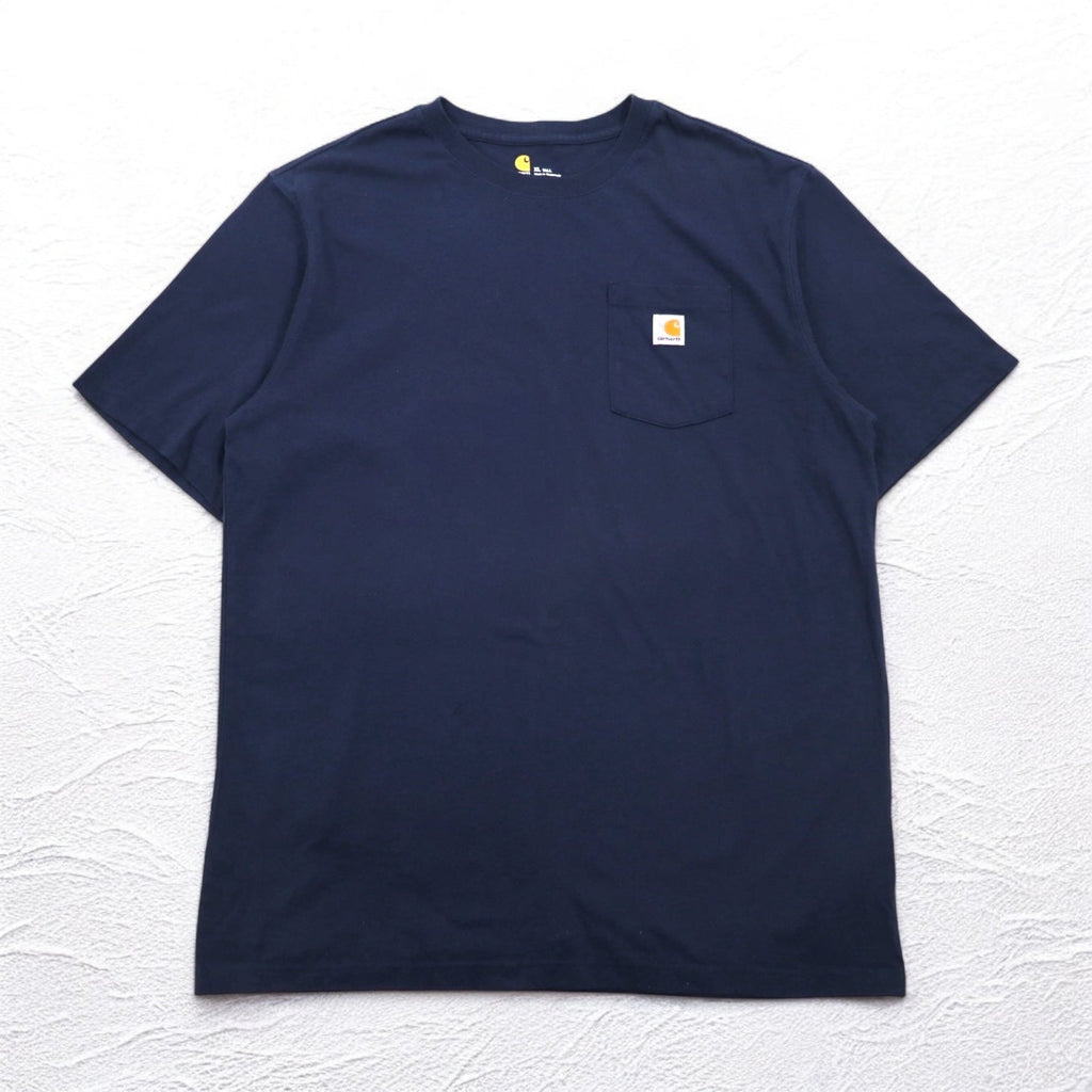 Carhartt T-Shirt Tasca Original Fit Tasca XL Blu Navy Cotone
