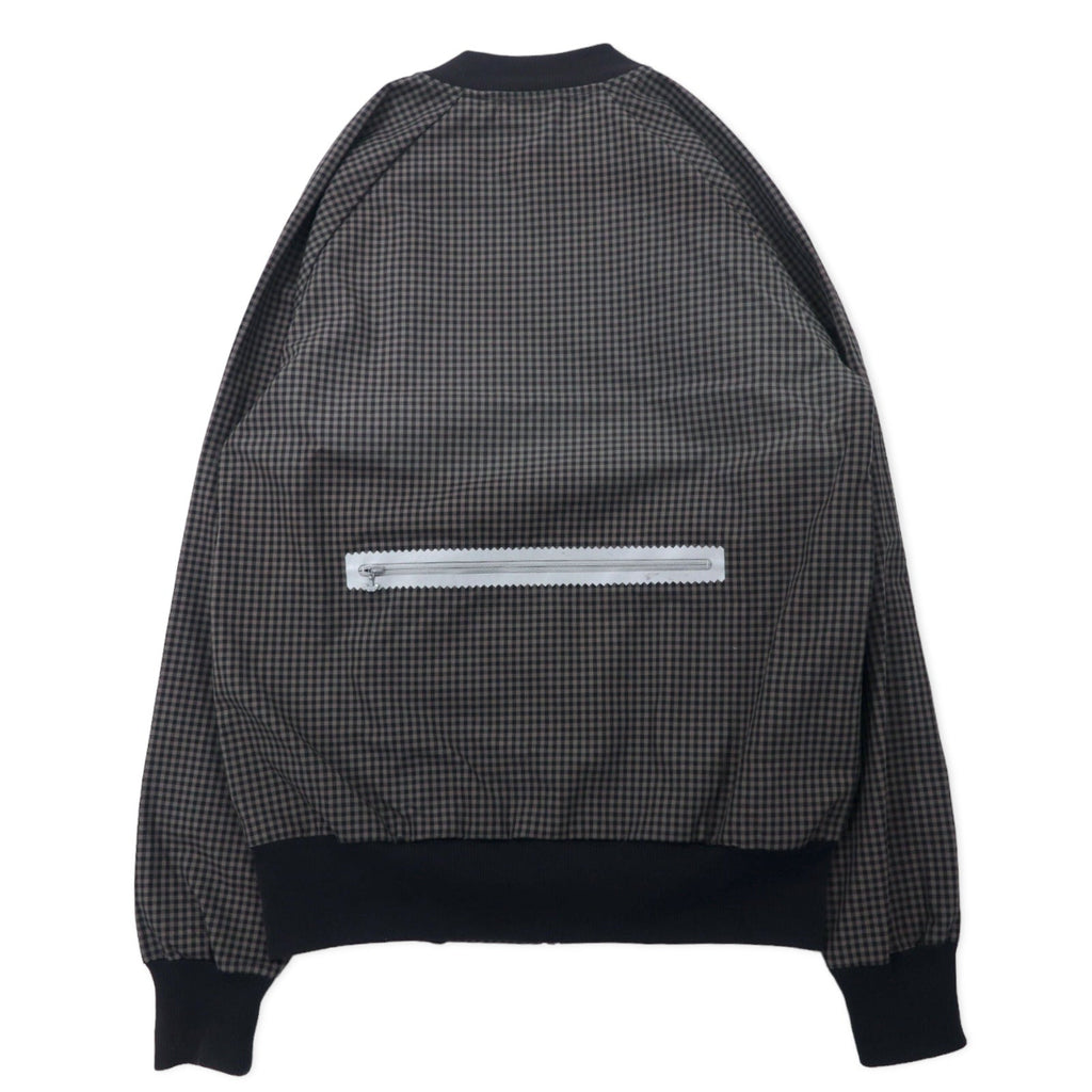 adidas originals トラックジャケット ジャージ S グレー チェック コットン トレフォイルロゴ