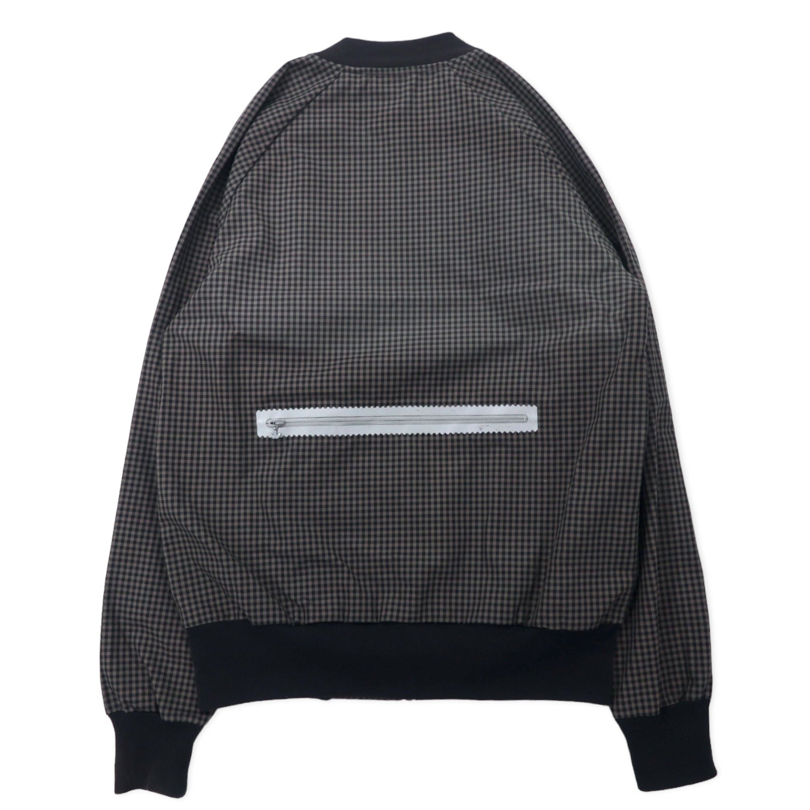 adidas originals トラックジャケット ジャージ S グレー チェック コットン トレフォイルロゴ