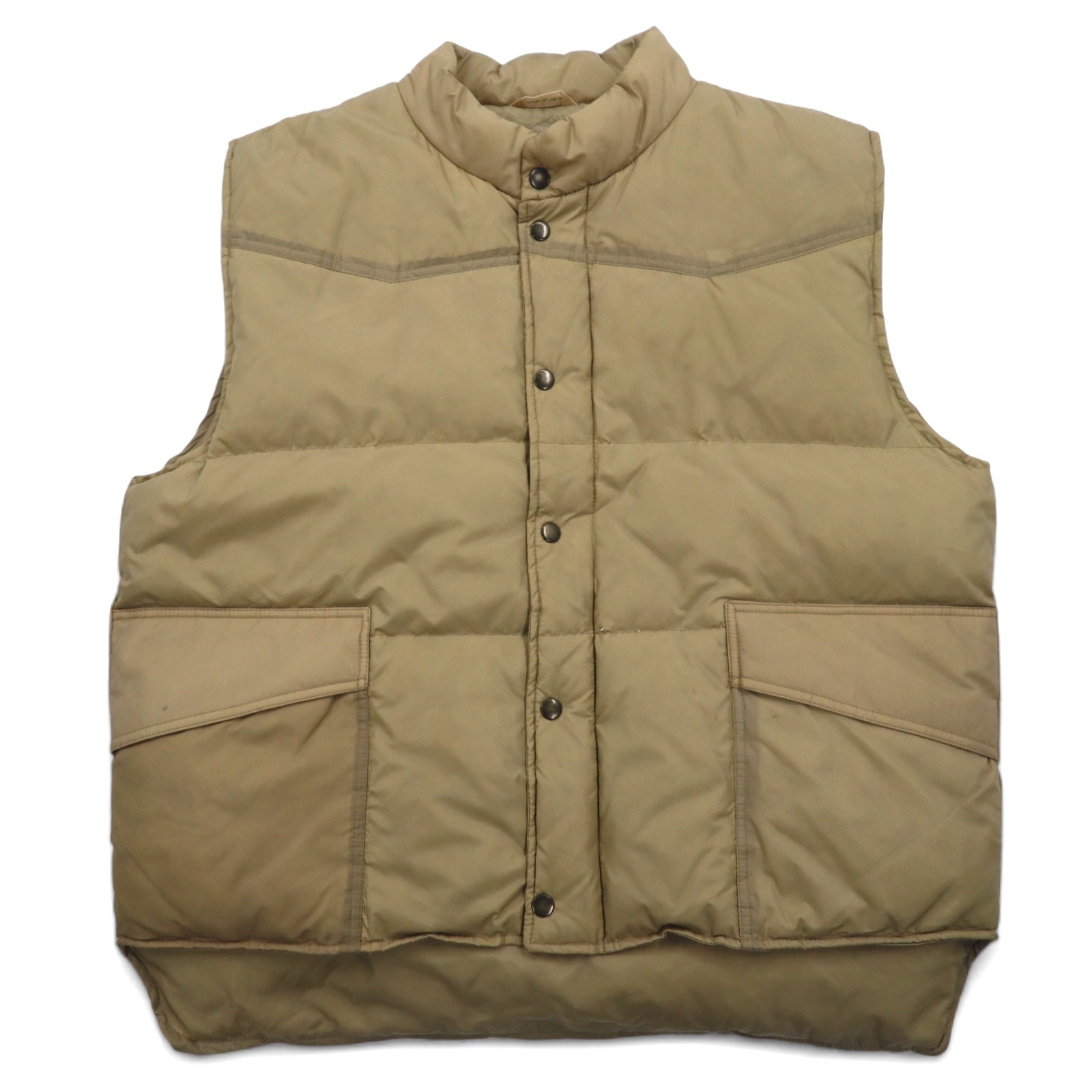 Anni '90 REDHEAD Gilet imbottito stile western L Beige Nylon