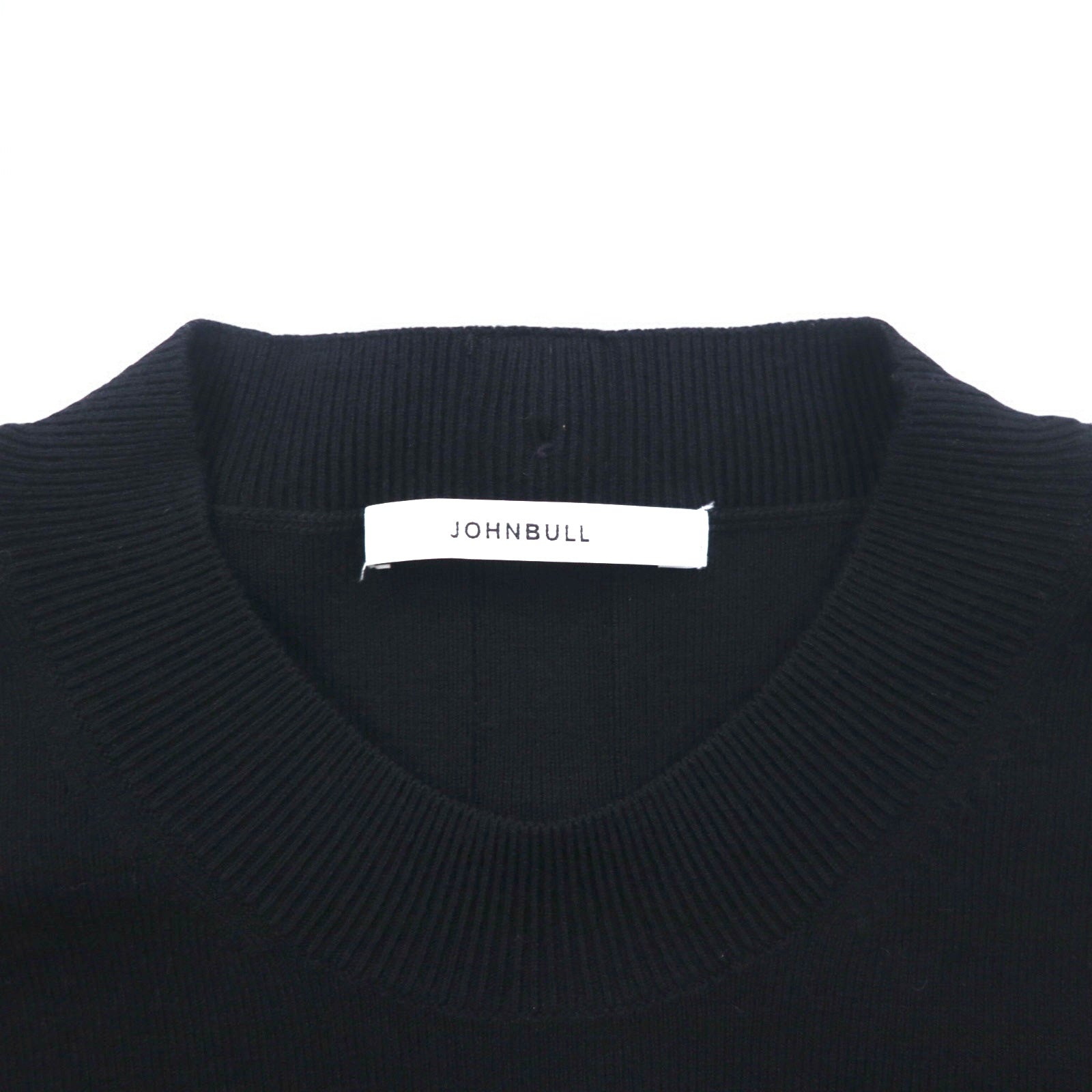 JOHNBULL Maglione lavorato a maglia con collo alto e bottoni posteriori, taglia unica, nero, ZC502 194-0077