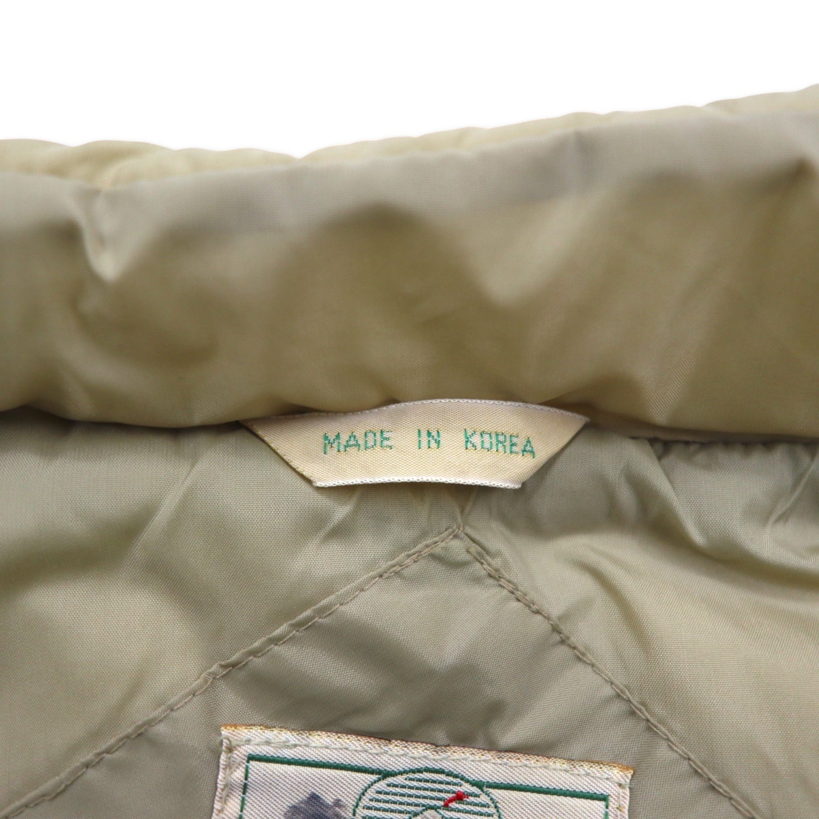 Anni '90 REDHEAD Gilet imbottito stile western L Beige Nylon