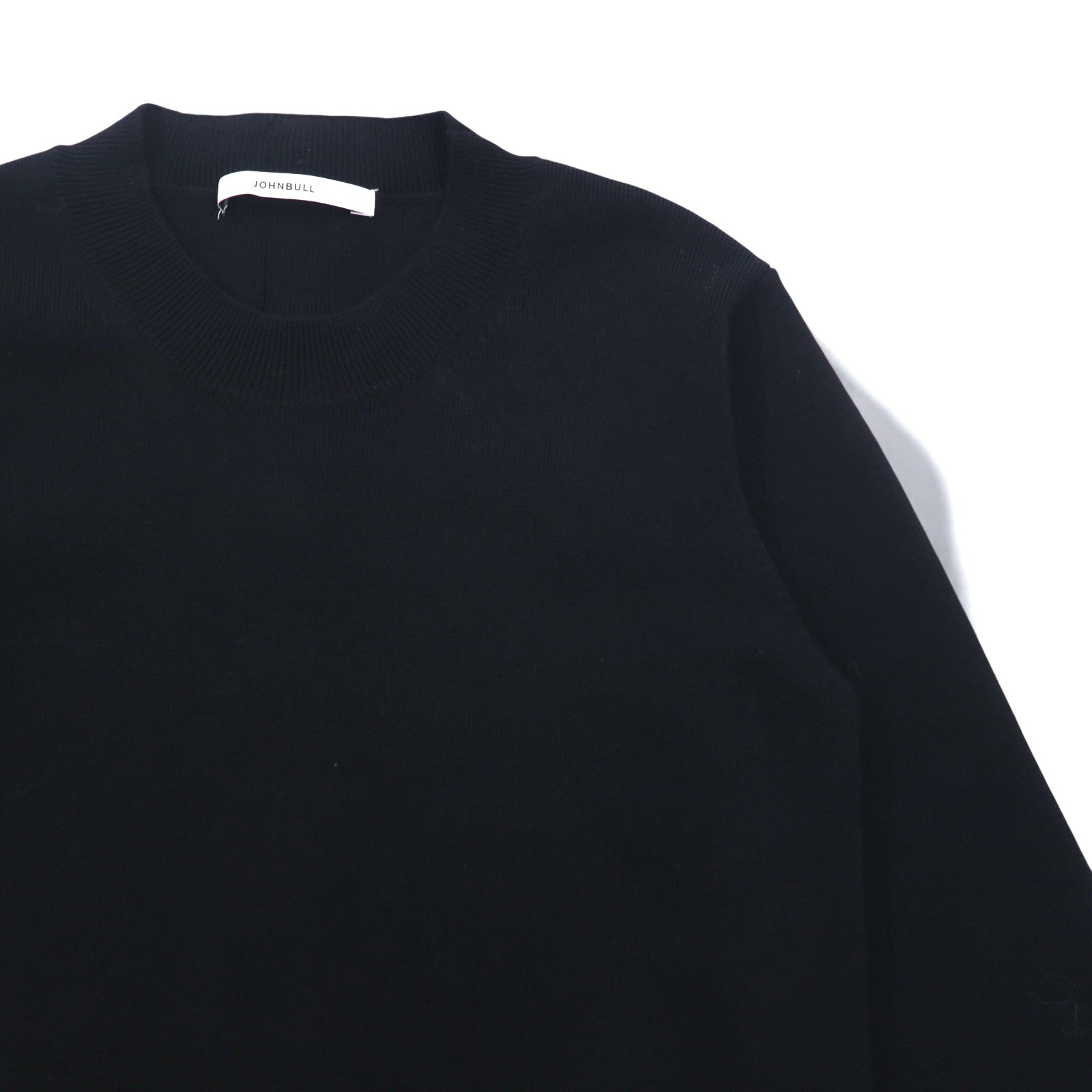 JOHNBULL Maglione lavorato a maglia con collo alto e bottoni posteriori, taglia unica, nero, ZC502 194-0077