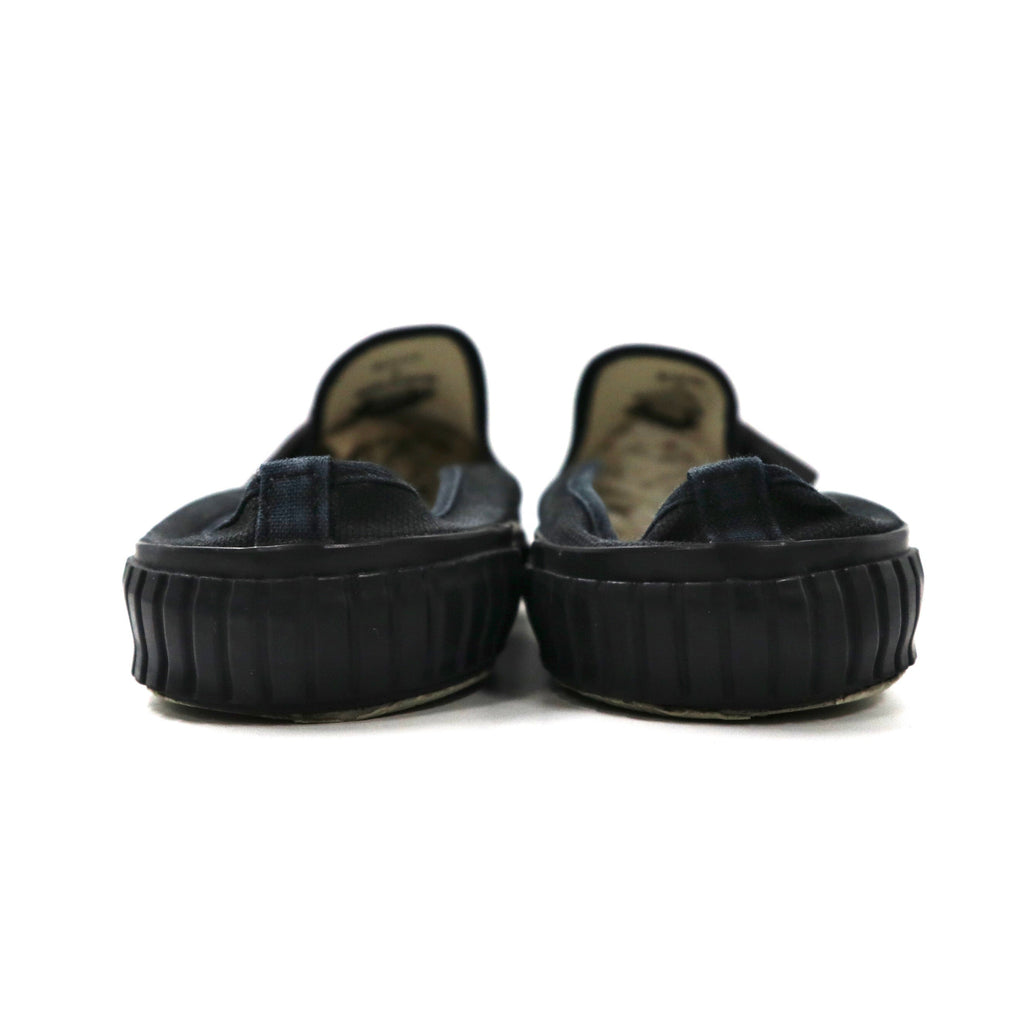 Hender Scheme タッセルローファー ミュール 27.5-28cm ブラック キャンバス PARALLEL / PEAK with tassels 8AHR 日本製