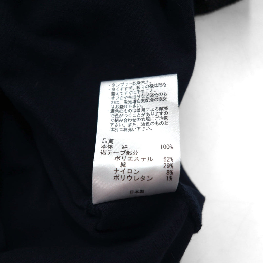 OPENING CEREMONY リブロゴデザイン クロップド Tシャツ S ネイビー コットン 日本製