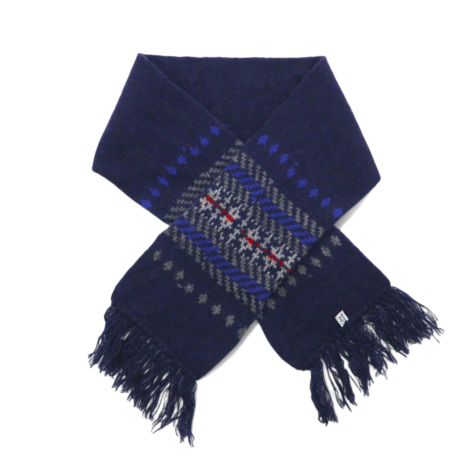 PENDLETON Sciarpa in lana vergine nordica, prodotta negli Stati Uniti, blu navy PURE VIRGIN WOOL SHETLAND