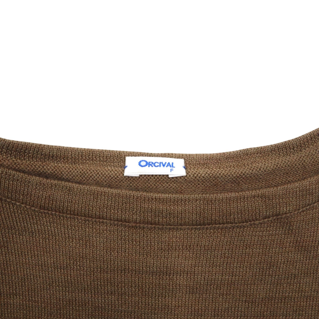 ORCIVAL Vestito in maglia FREE Marrone A righe Lana 12A-FN-001