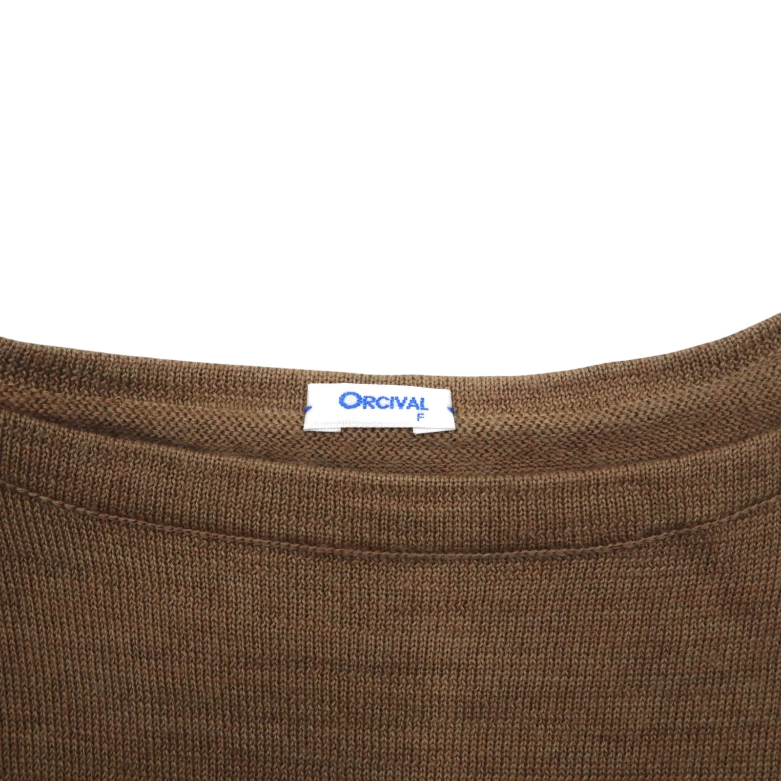 ORCIVAL Vestito in maglia FREE Marrone A righe Lana 12A-FN-001