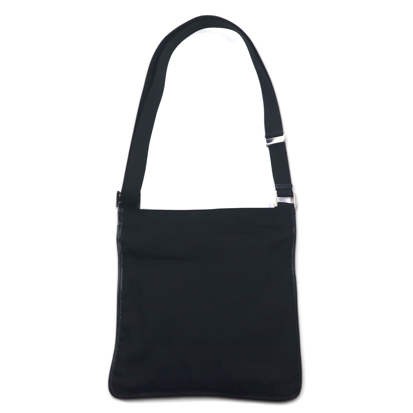 GUCCI Borsa a tracolla marsupio nero in nylon con placca logo 019・0335 002058