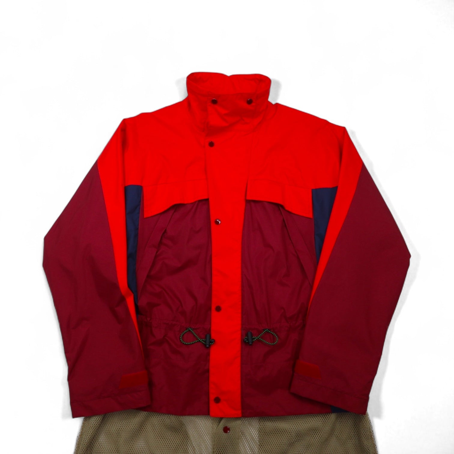 TOGA VIRILIS Giacca nylon gear docking M rosso mesh a strati TV91-FA324 Made in Japan