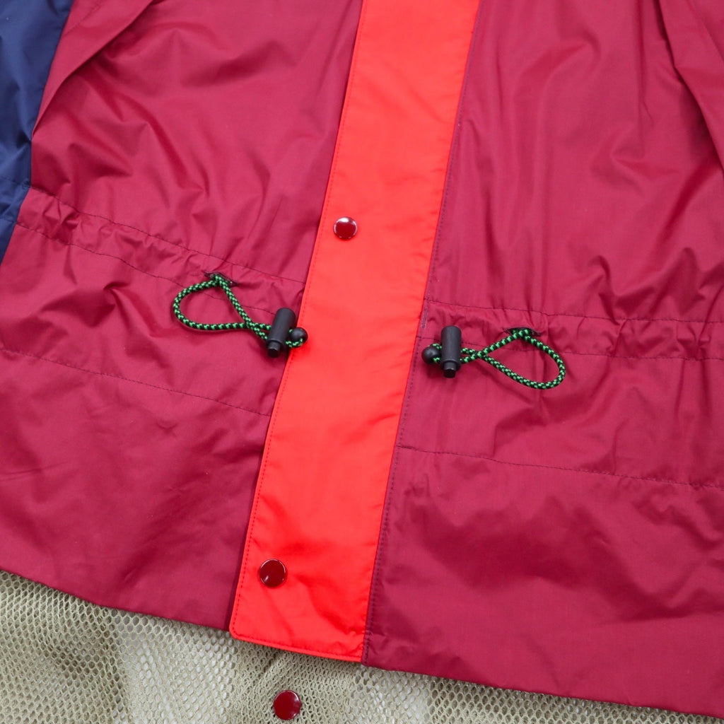 TOGA VIRILIS Giacca nylon gear docking M rosso mesh a strati TV91-FA324 Made in Japan