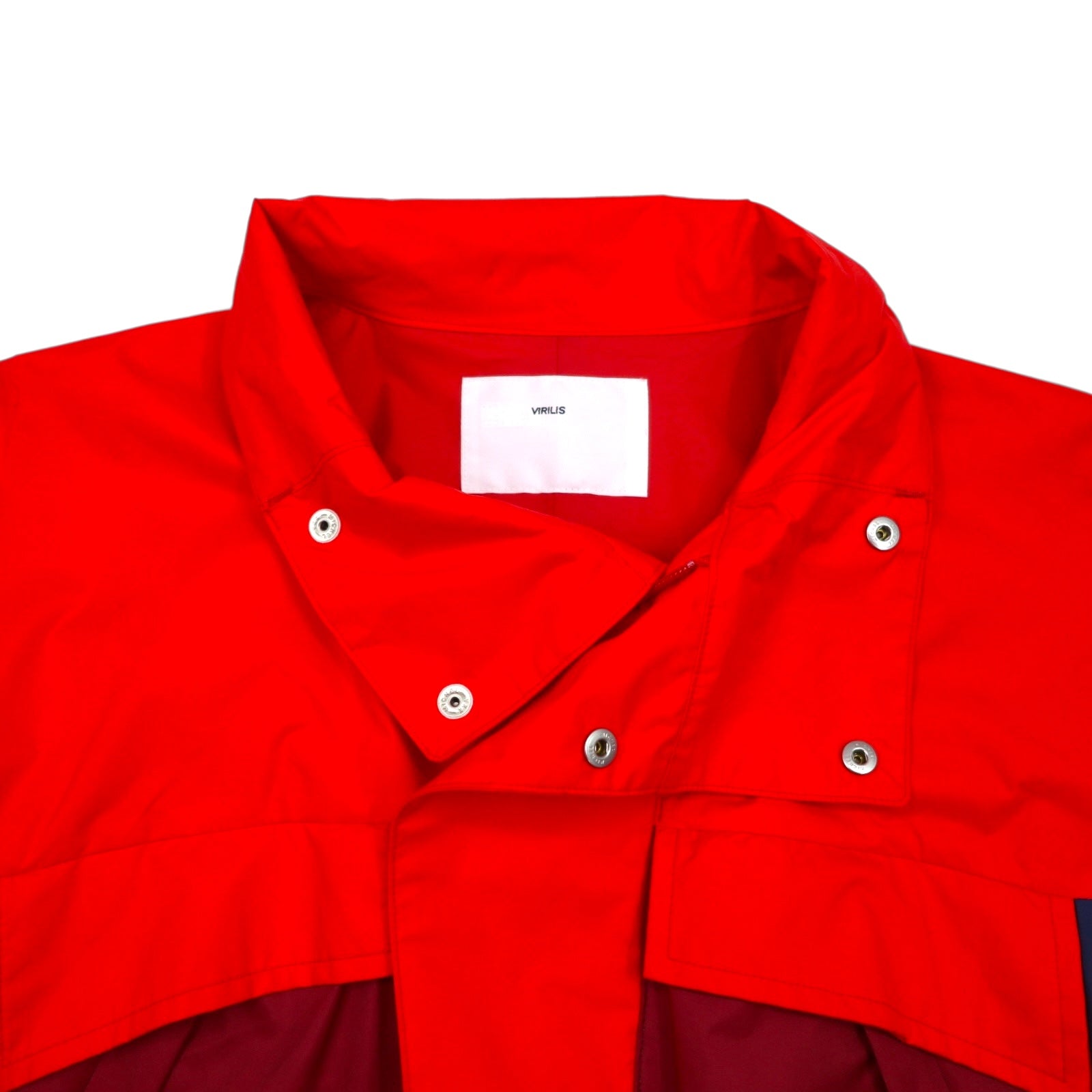 TOGA VIRILIS Giacca nylon gear docking M rosso mesh a strati TV91-FA324 Made in Japan