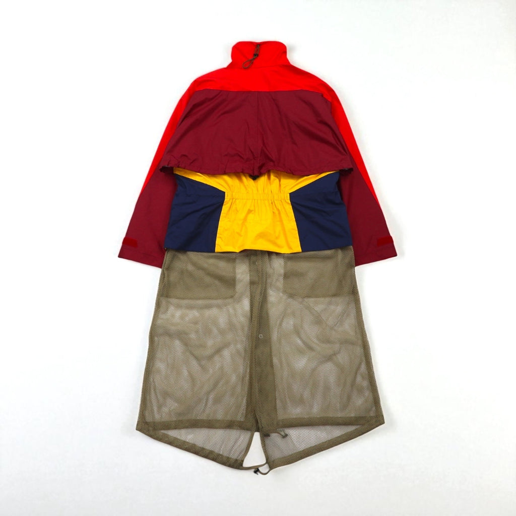 TOGA VIRILIS Giacca nylon gear docking M rosso mesh a strati TV91-FA324 Made in Japan