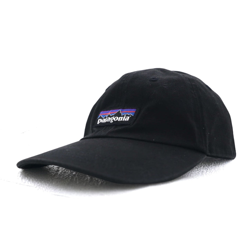 patagonia P-6 ラベル トラッド キャップ ALL ブラック コットン 38296