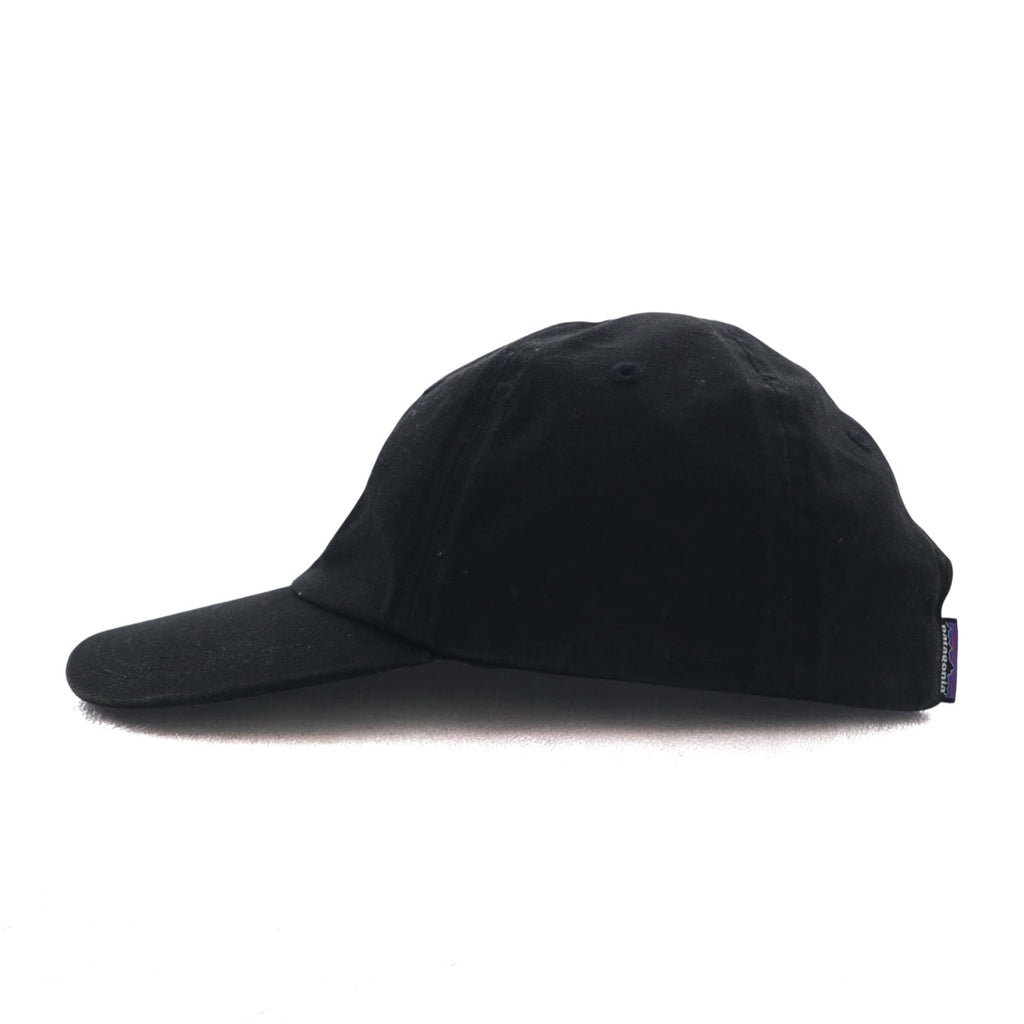 patagonia P-6 ラベル トラッド キャップ ALL ブラック コットン 38296