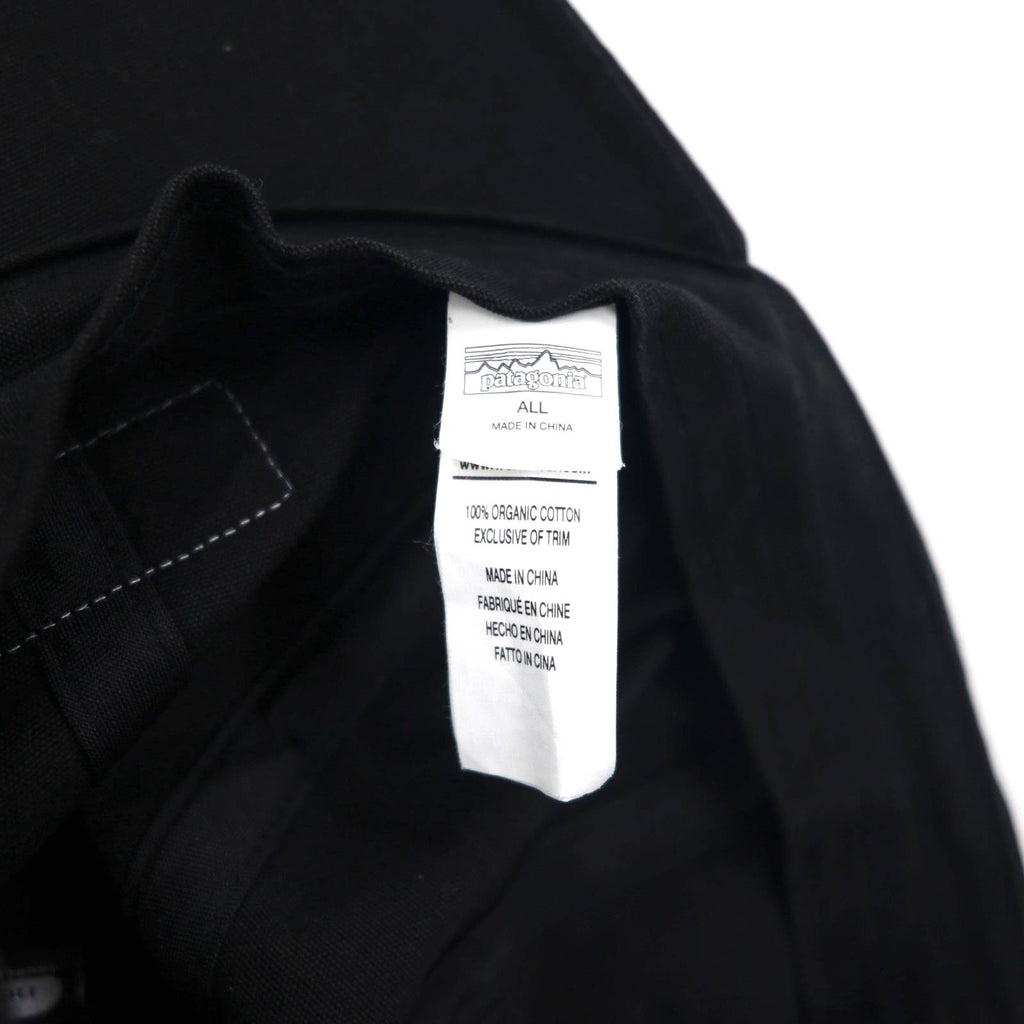 patagonia P-6 ラベル トラッド キャップ ALL ブラック コットン 38296