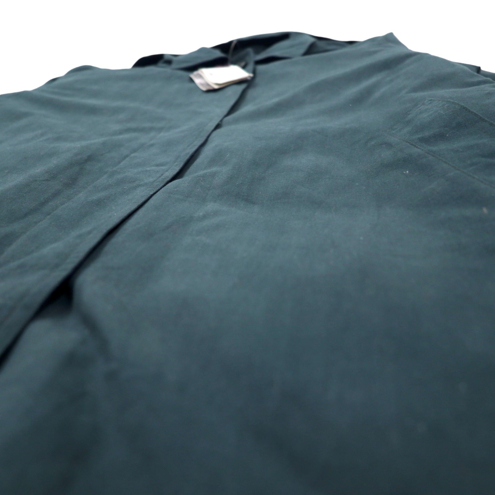 LONDON FOG Trench Coat LIMITED EDITION 6PET verde cotone poliestere cappuccio staccabile fodera staccabile Nuovo