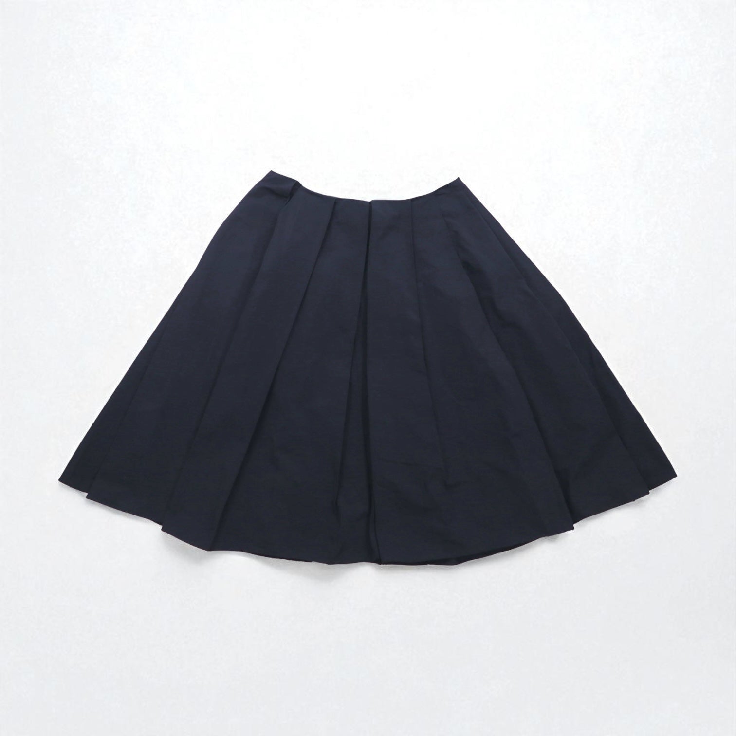 JIL SANDER NAVY Gonna svasata made in Italy S blu navy poliestere