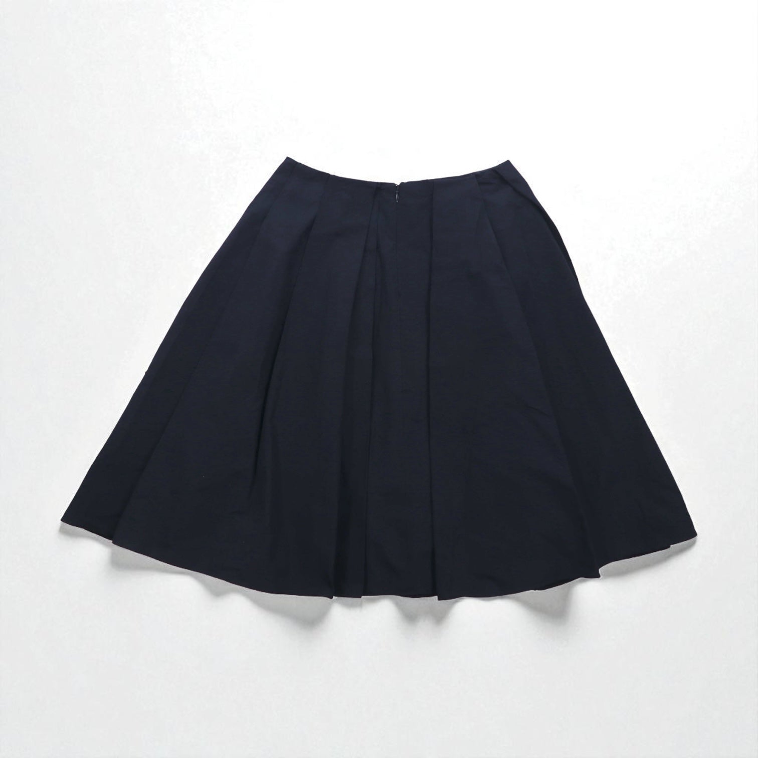 JIL SANDER NAVY Gonna svasata made in Italy S blu navy poliestere