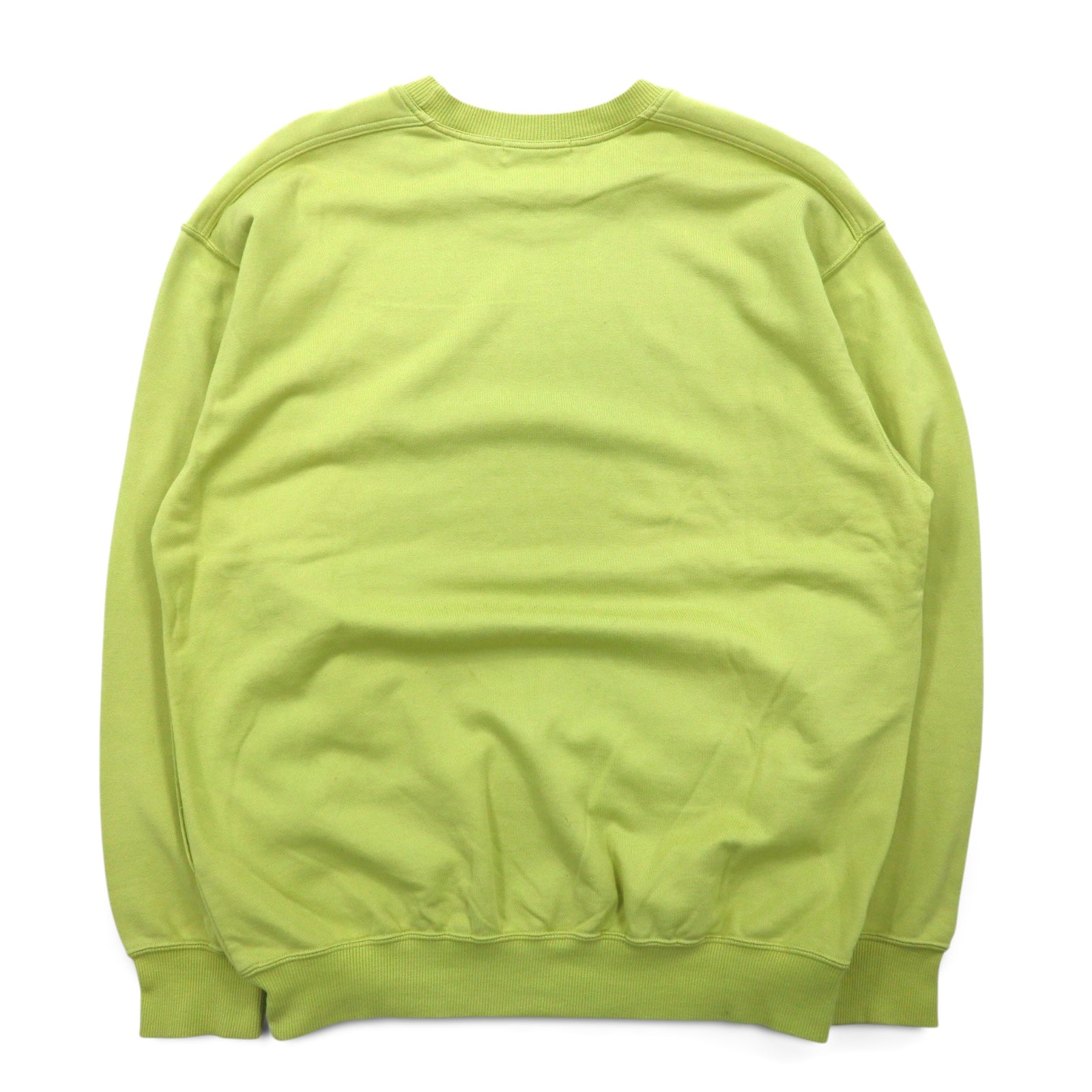 YVES SAINT LAURENT Felpa vintage con logo YSL, taglia M, colore verde, tasche laterali, Made in Japan