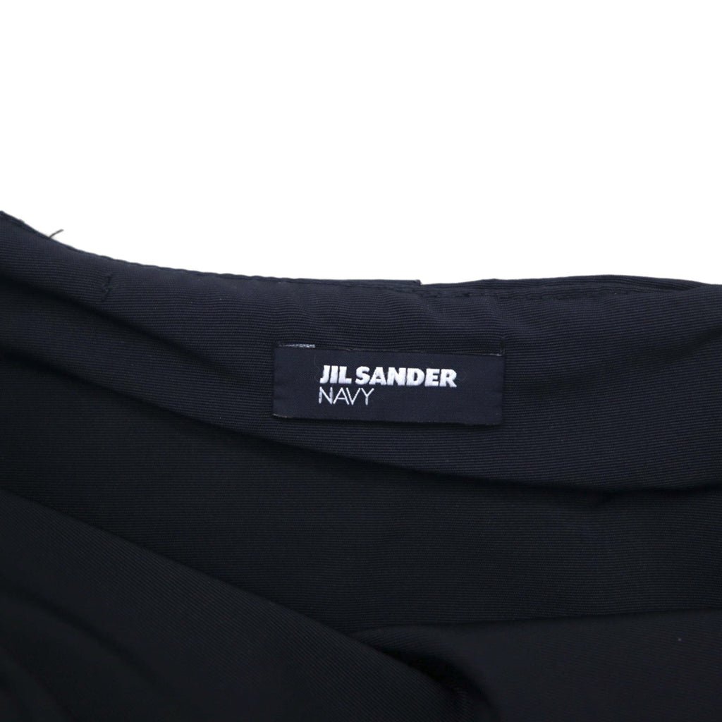 JIL SANDER NAVY Gonna svasata made in Italy S blu navy poliestere