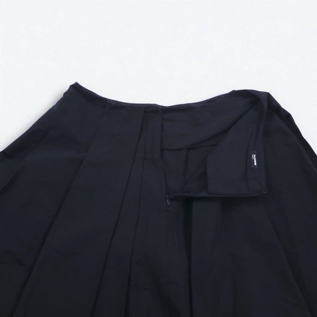 JIL SANDER NAVY Gonna svasata made in Italy S blu navy poliestere