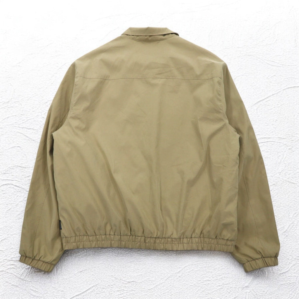 LONDON FOG Giacca Harrington in pelle di pesca XL beige idrorepellente