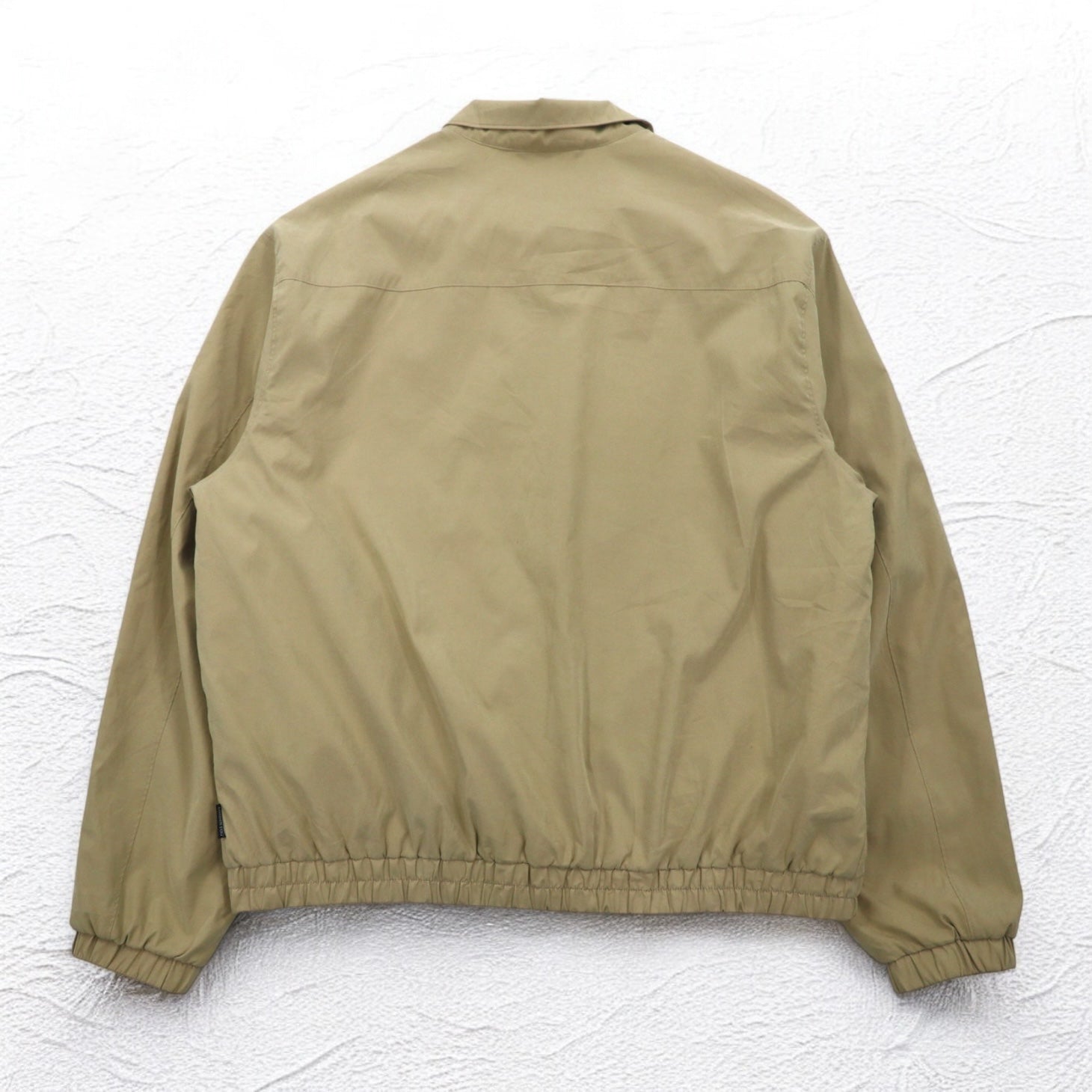 LONDON FOG Giacca Harrington in pelle di pesca XL beige idrorepellente