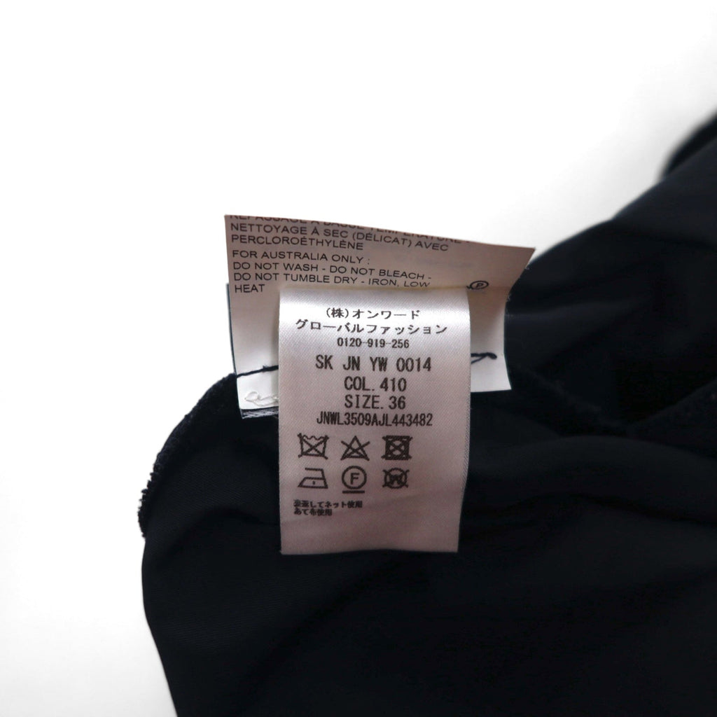 JIL SANDER NAVY Gonna svasata made in Italy S blu navy poliestere
