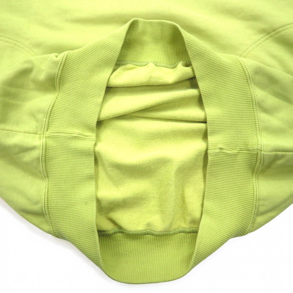 YVES SAINT LAURENT Felpa vintage con logo YSL, taglia M, colore verde, tasche laterali, Made in Japan