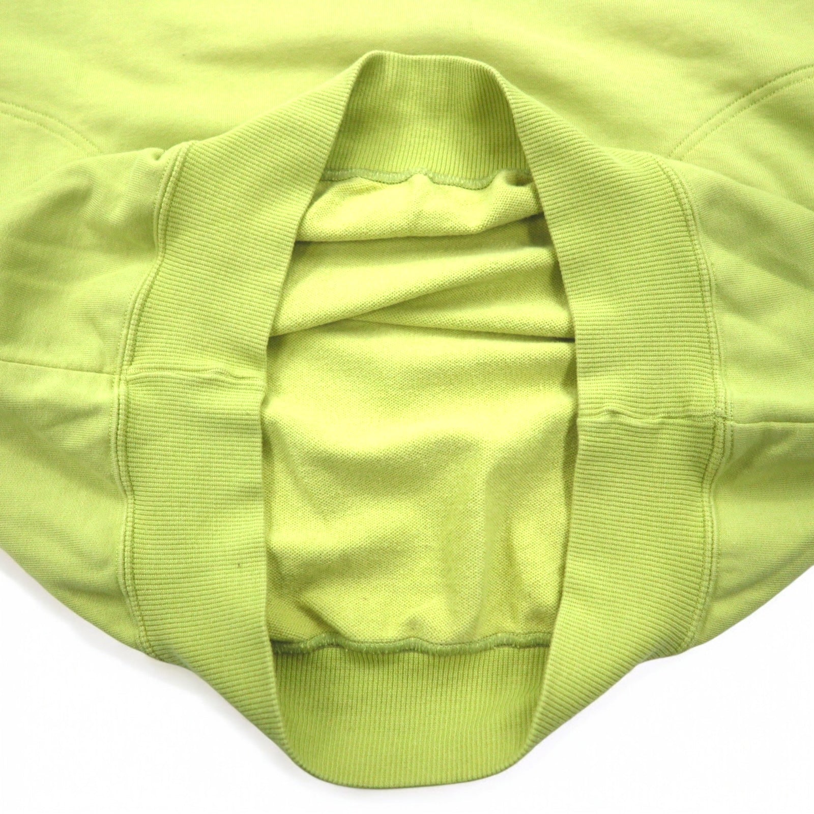 YVES SAINT LAURENT Felpa vintage con logo YSL, taglia M, colore verde, tasche laterali, Made in Japan