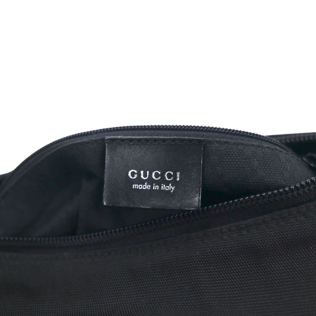 GUCCI Borsa a mano/spalla 2WAY in bambù, nylon nero, Made in Italy 000・0509 002058