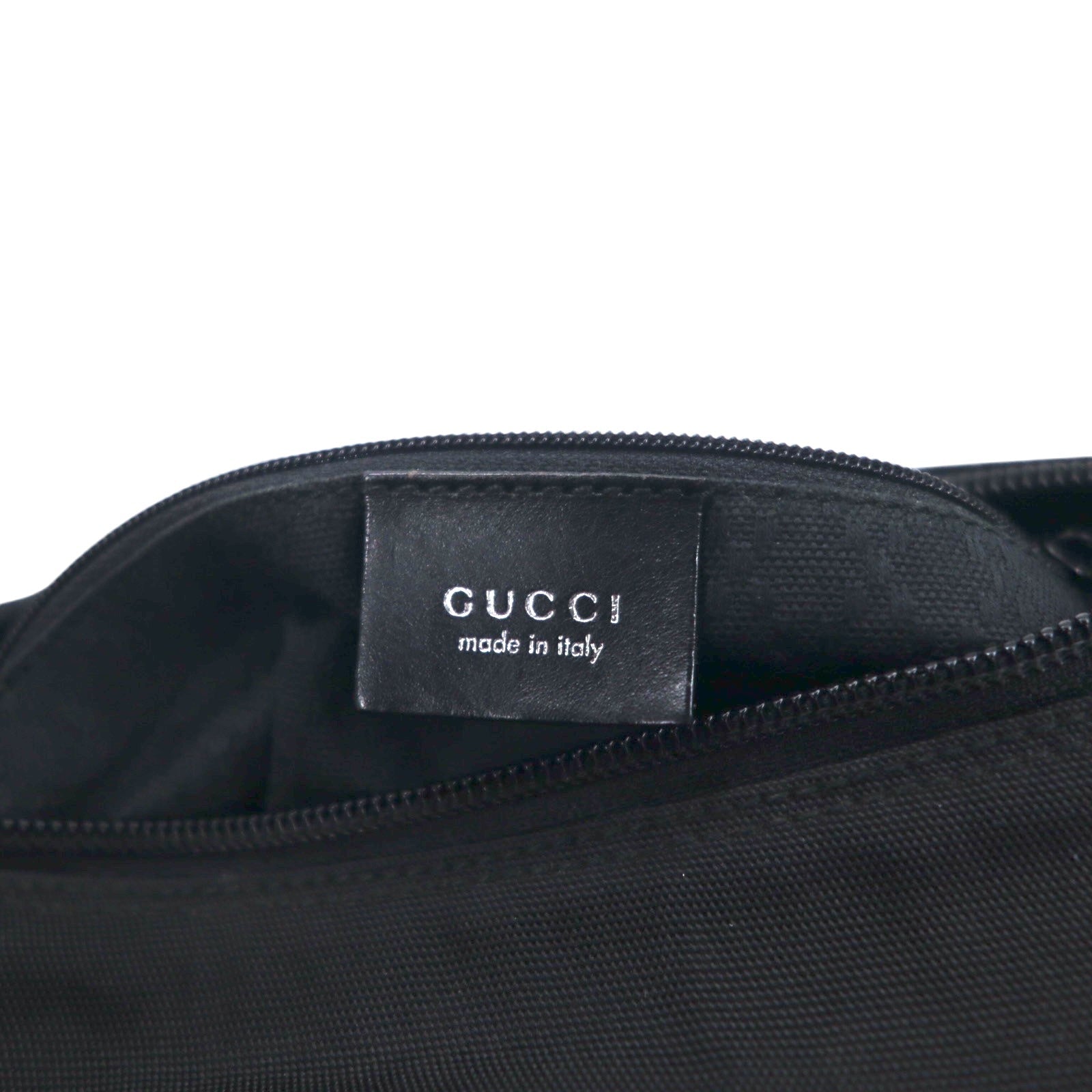 GUCCI Borsa a mano/spalla 2WAY in bambù, nylon nero, Made in Italy 000・0509 002058