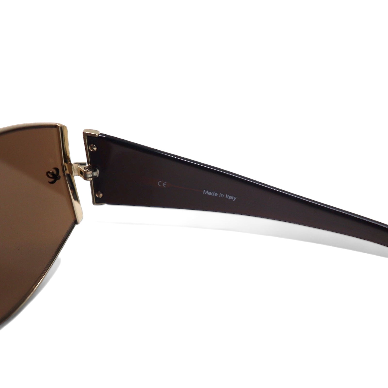 LOEWE Occhiali da sole rettangolari marroni fantasia pitone SLW165, made in Italy