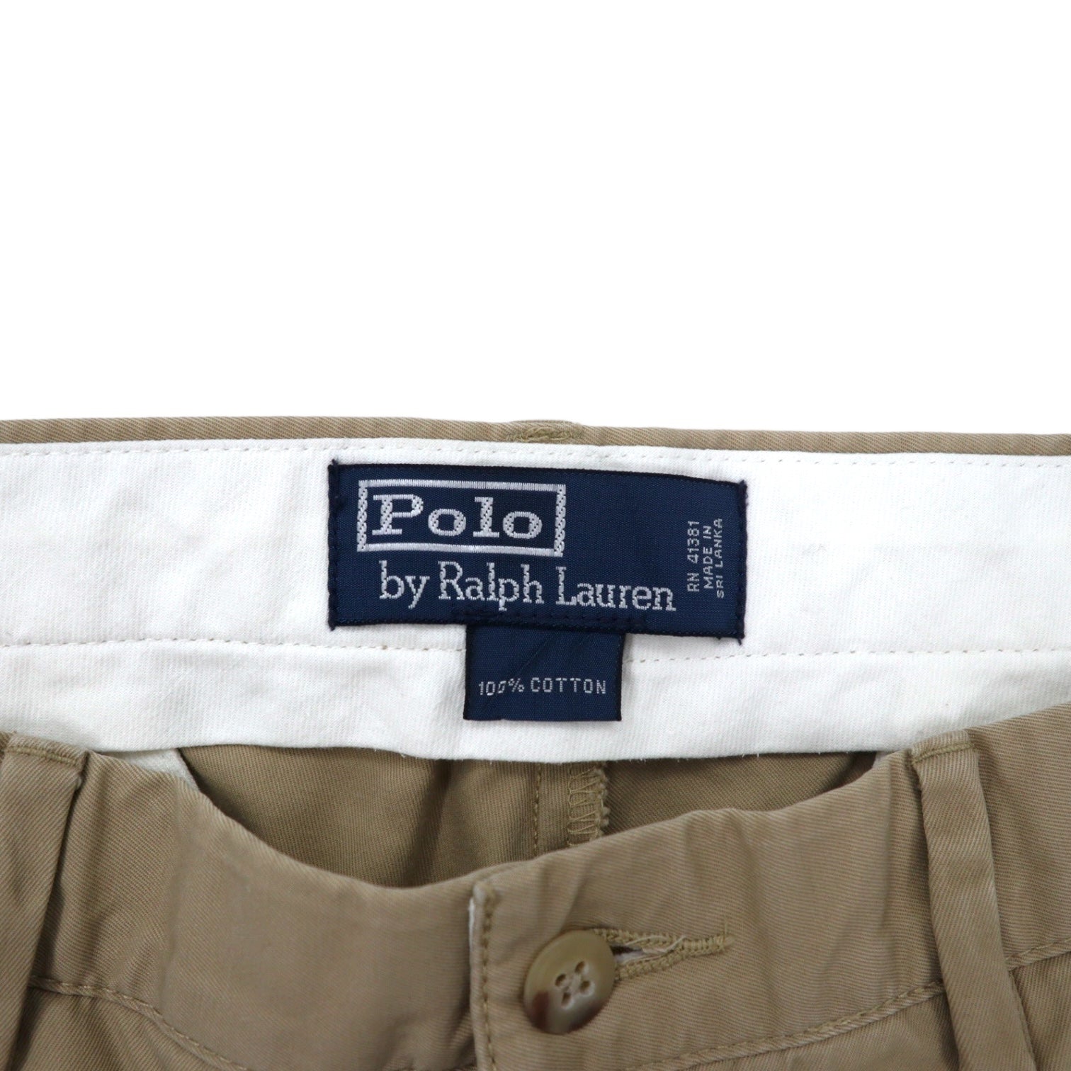 Polo by Ralph Lauren Pantaloni chino 34 beige cotone