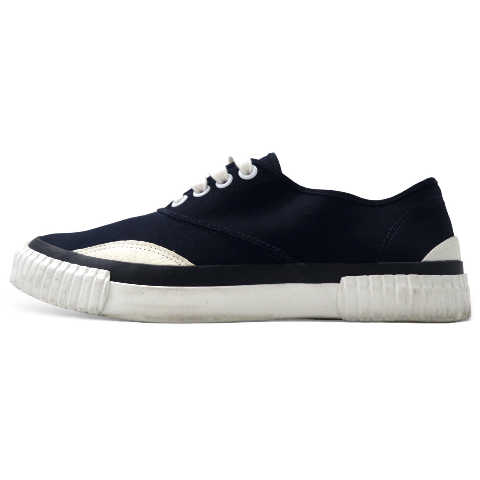 Julien David Sneakers Basse 26cm Blu Scuro Cotone Made in Japan
