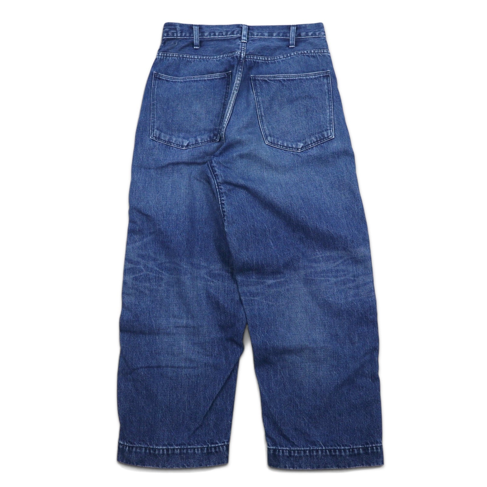 BRUNA BOINNE Jeans in denim intessuto effetto battuto, 1 blu, cotone, made in Japan 7348-2