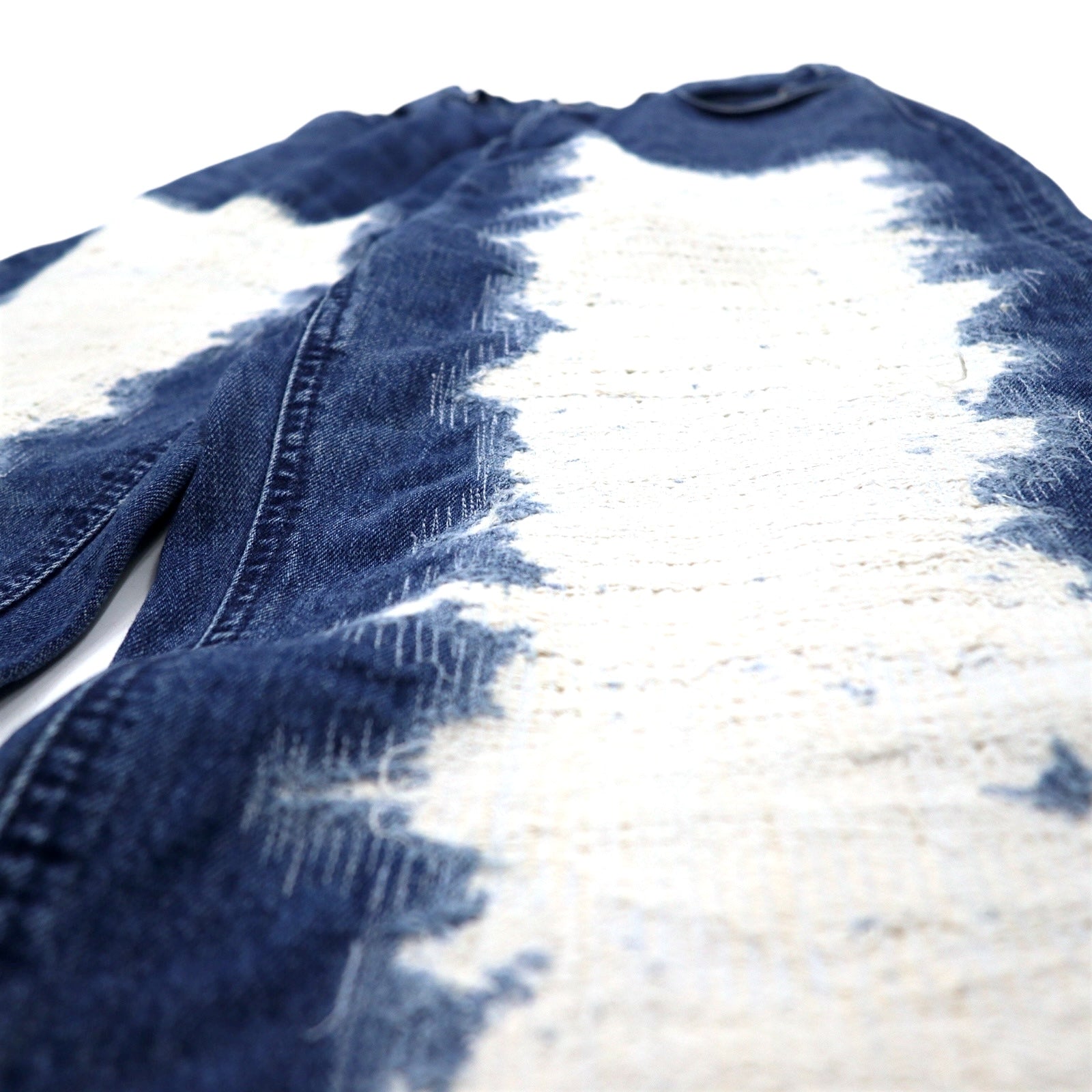 BRUNA BOINNE Jeans in denim intessuto effetto battuto, 1 blu, cotone, made in Japan 7348-2