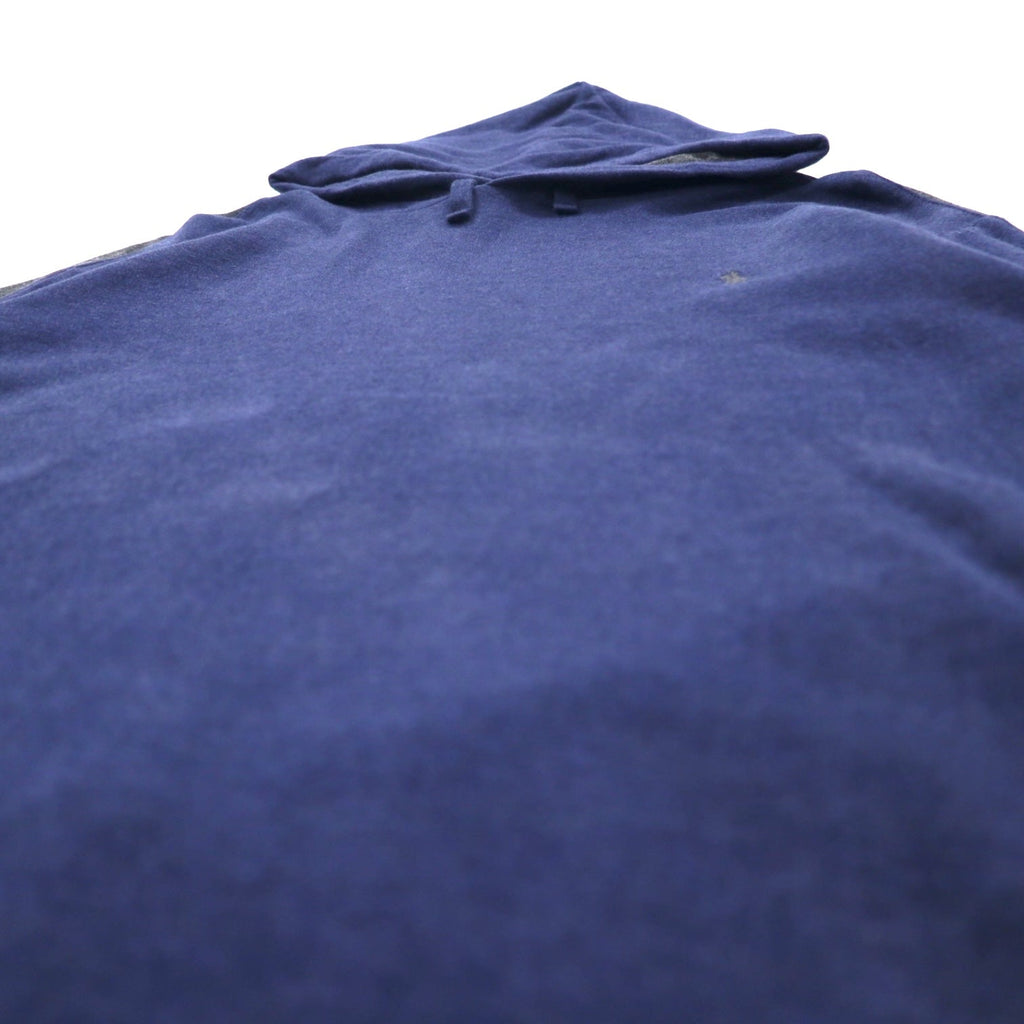 POLO RALPH LAUREN プルオーバーパーカー L ネイビー コットン スモールポニー刺繍 ビッグサイズ