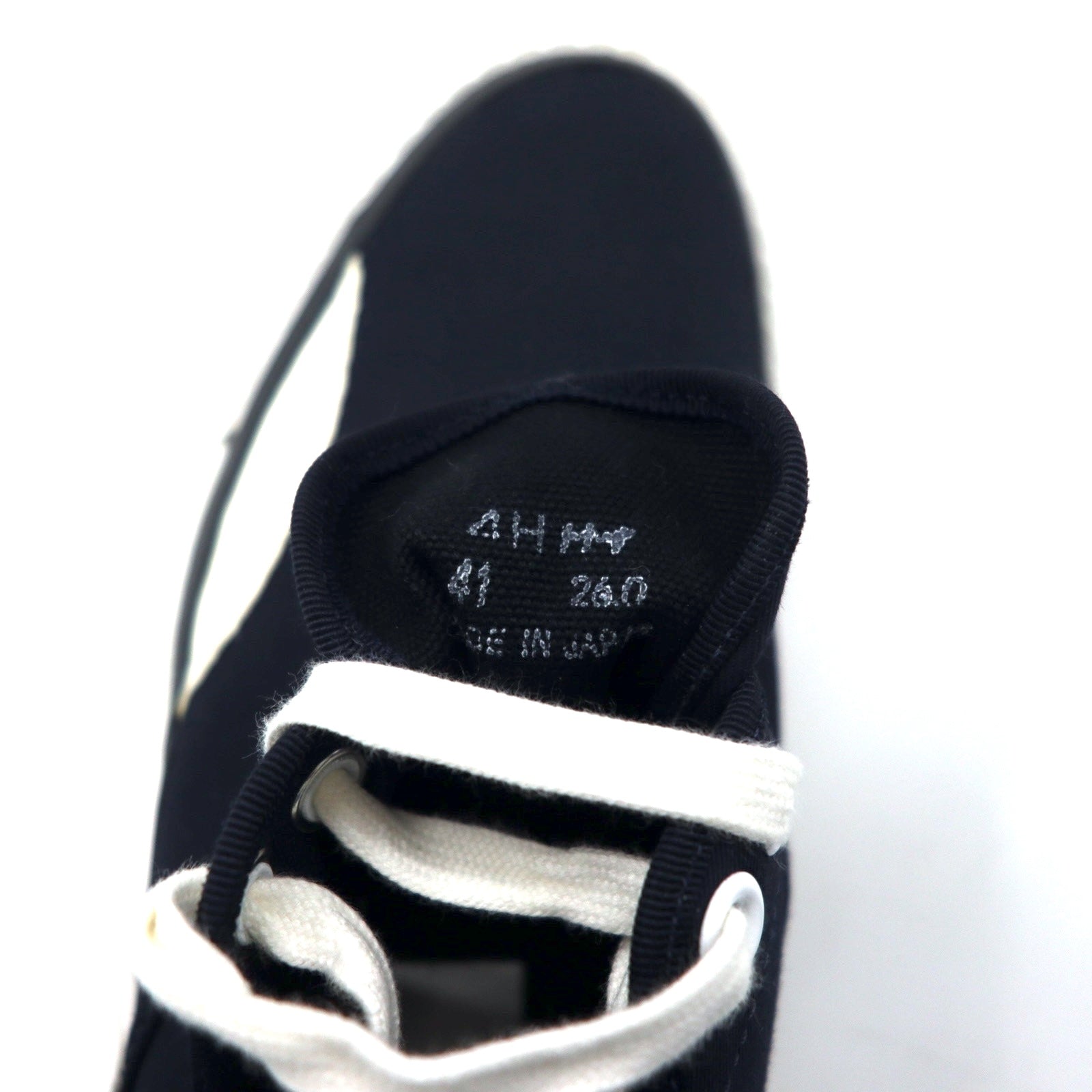 Julien David Sneakers Basse 26cm Blu Scuro Cotone Made in Japan