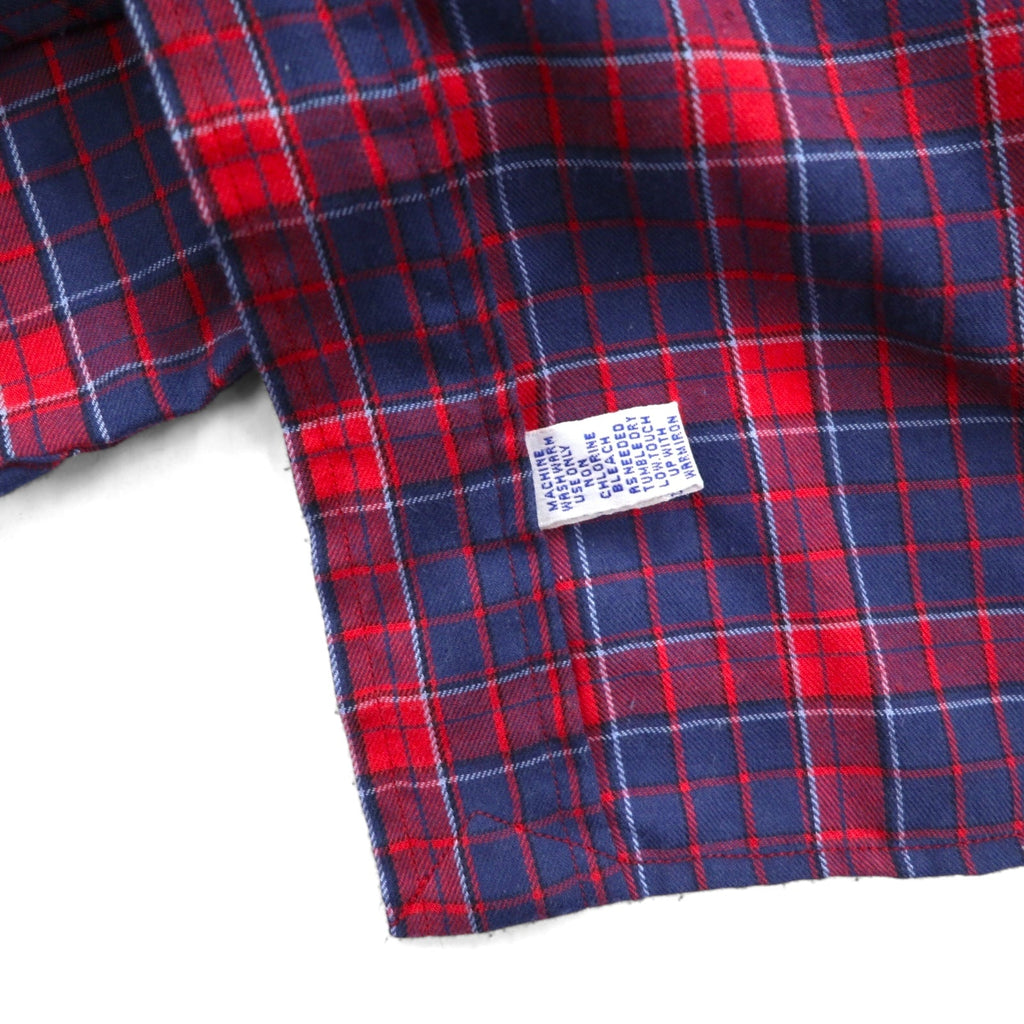 Polo by Ralph Lauren anni '90 camicia a maniche corte button-down taglia L quadri rossi e blu navy