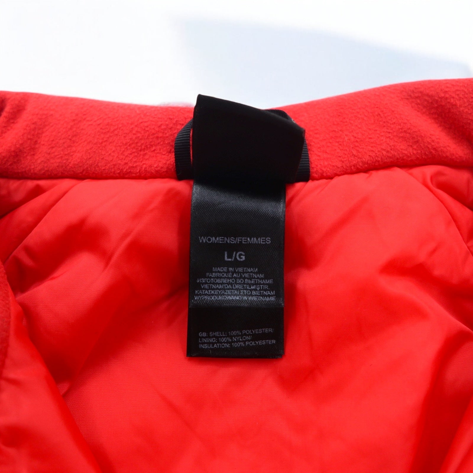 THE NORTH FACE Giacca imbottita L rosso nylon imbottitura Cinnabar Triclimate Jacket CA22