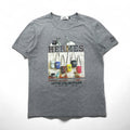 HERMES T-shirt con stampa fotografica, taglia XL, grigio, in cotone, made in Italy, ALINE