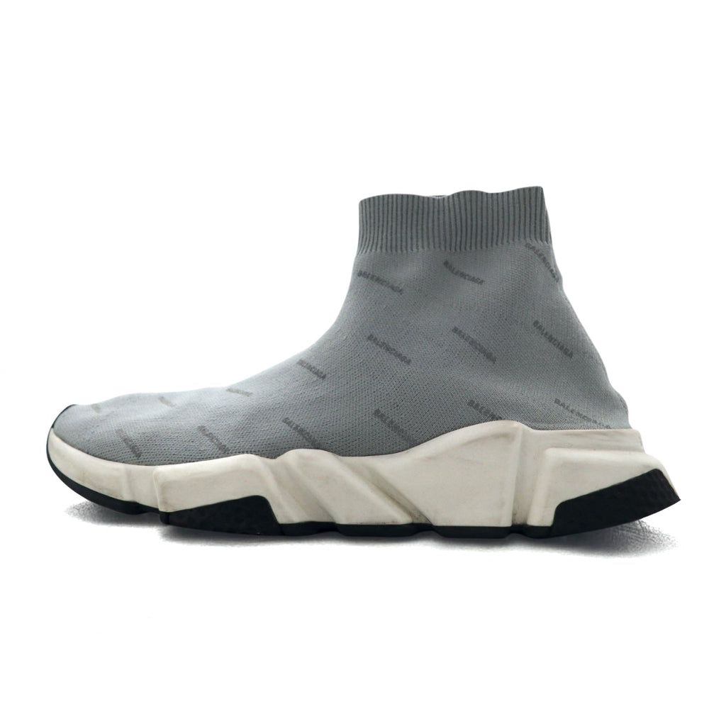 BALENCIAGA Speed Trainer Riflettenti Sneakers 27cm Grigio Calzino 512527